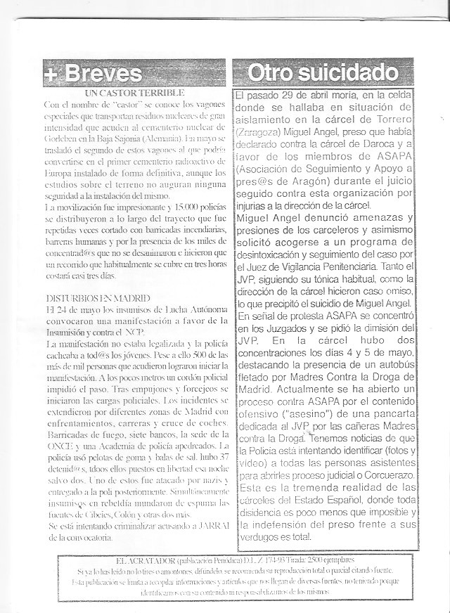 Página del fanzine