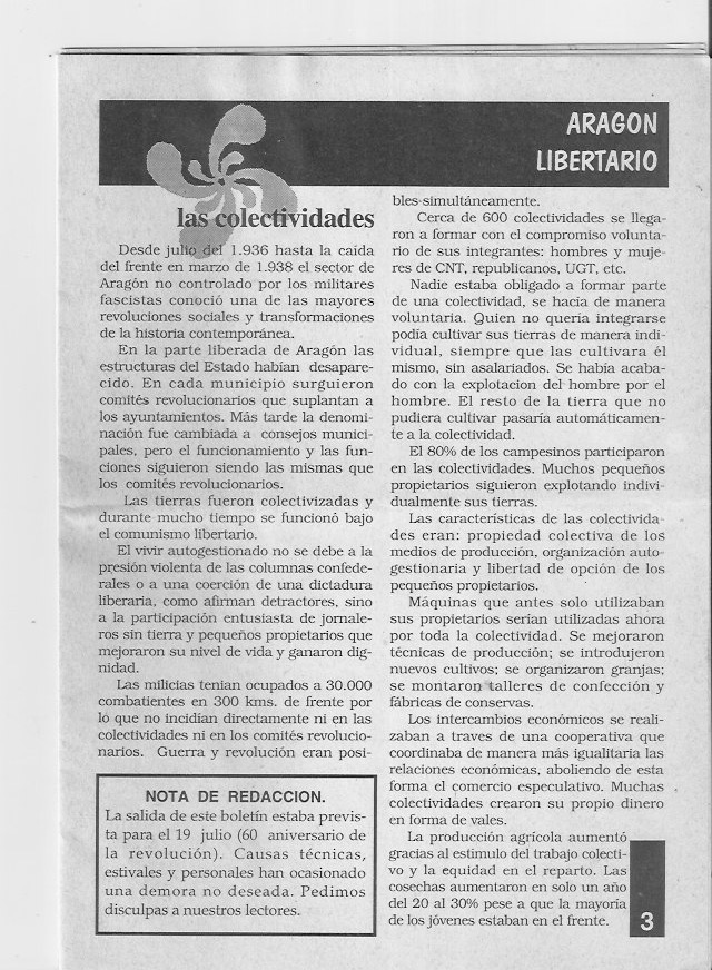 Página del fanzine