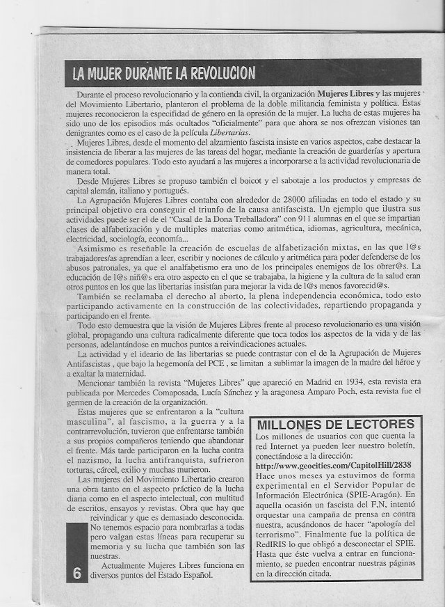 Página del fanzine