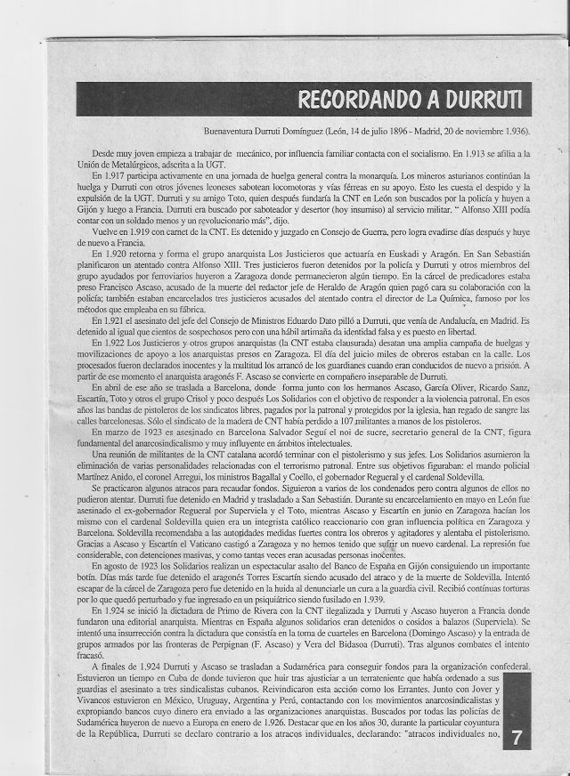 Página del fanzine