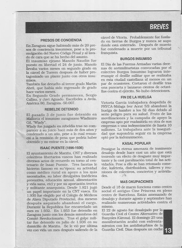 Página del fanzine