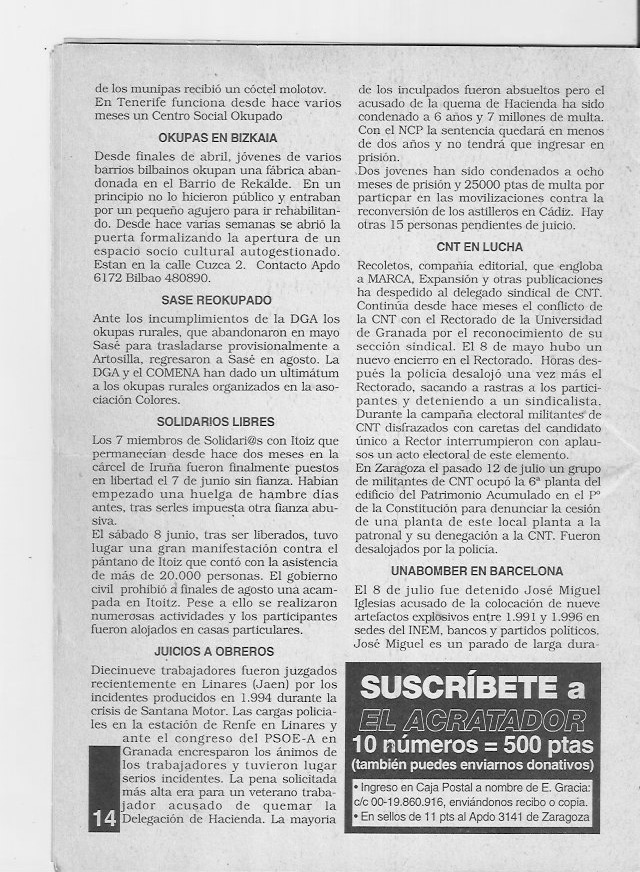 Página del fanzine