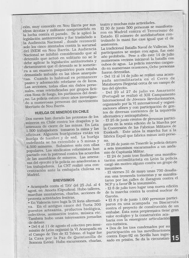 Página del fanzine