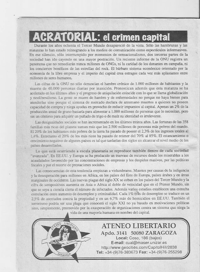 Página del fanzine