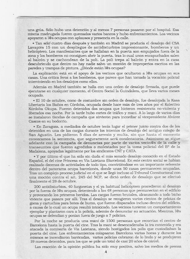 Página del fanzine