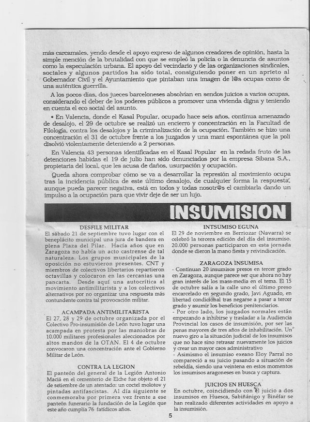Página del fanzine