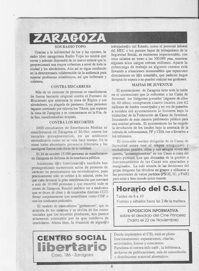 Página del fanzine