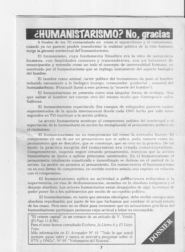 Página del fanzine