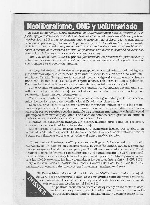 Página del fanzine