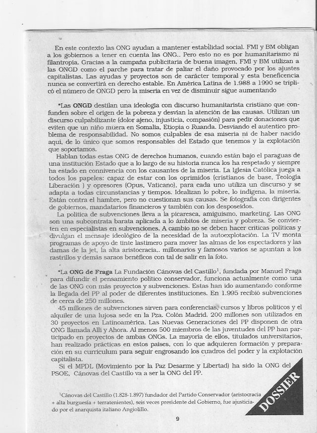 Página del fanzine