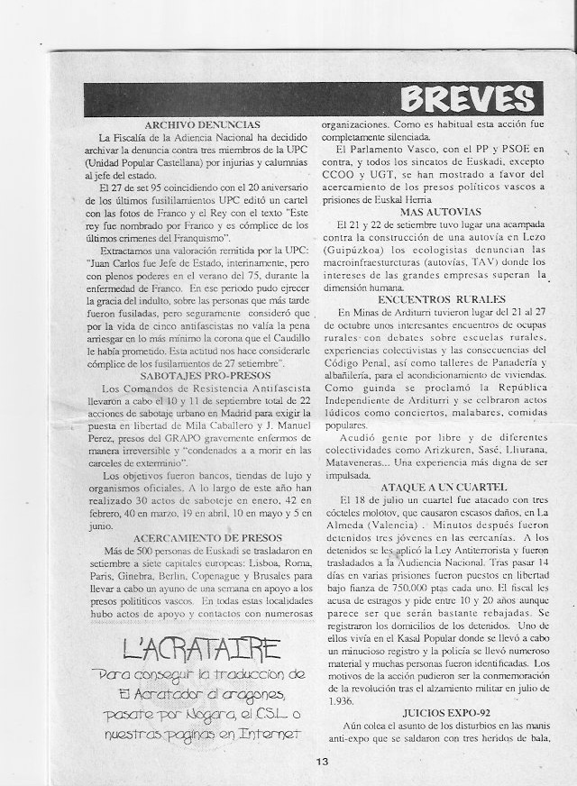 Página del fanzine