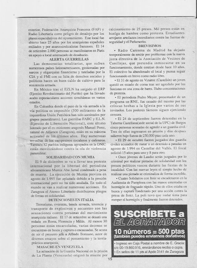 Página del fanzine