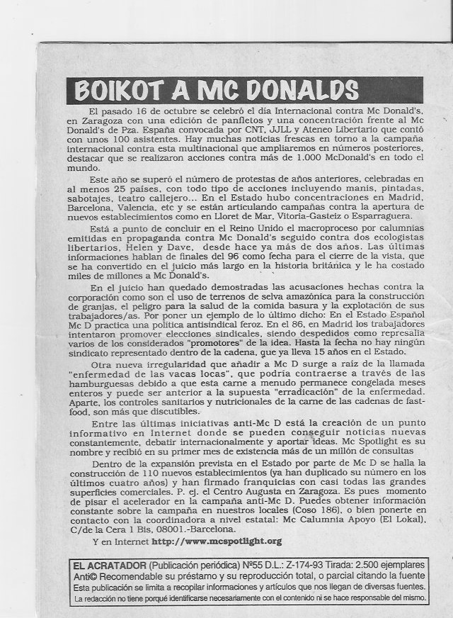 Página del fanzine