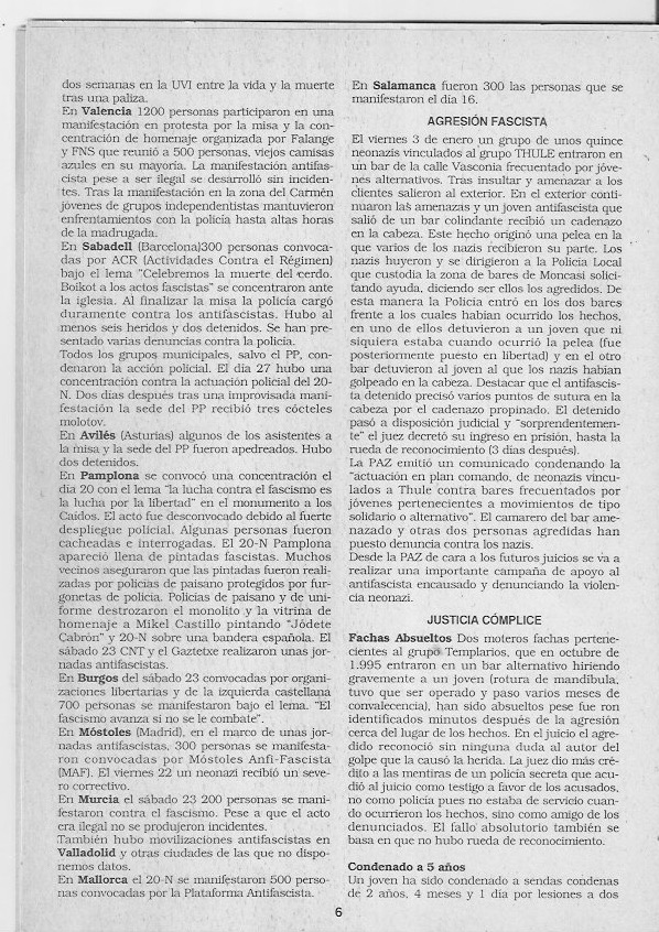 Página del fanzine