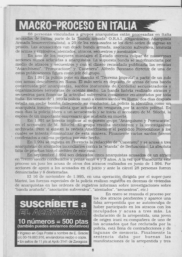 Página del fanzine