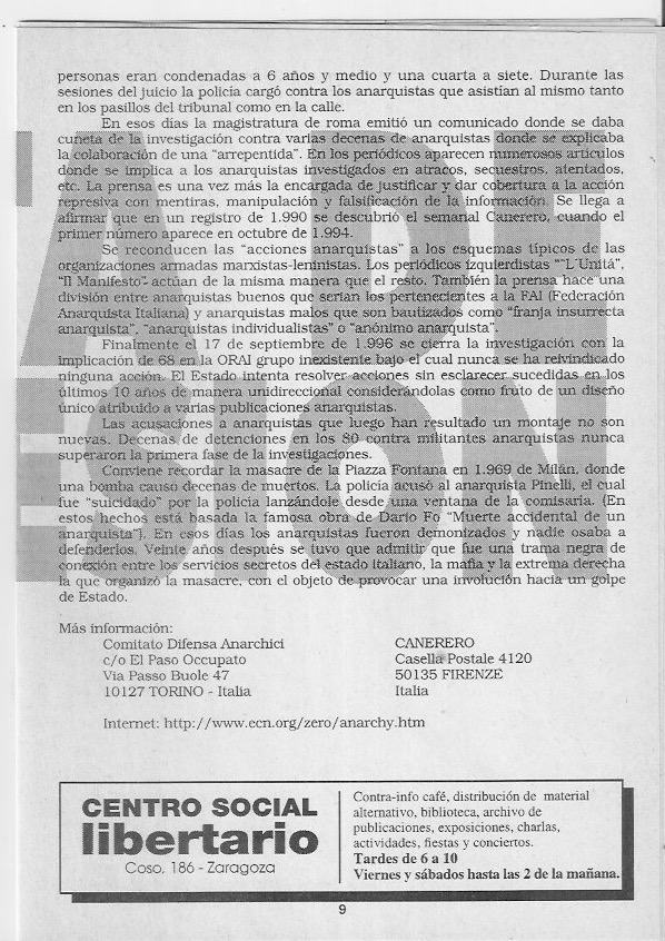 Página del fanzine