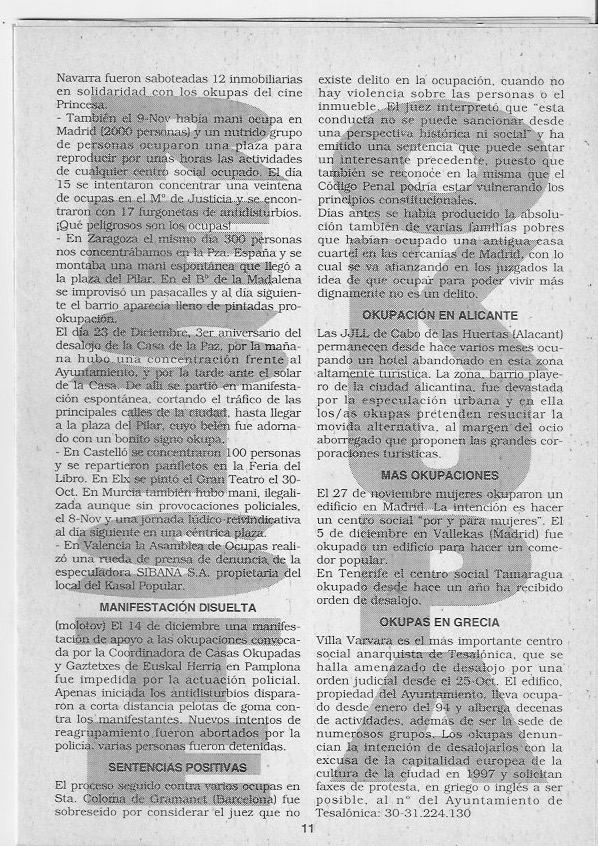 Página del fanzine