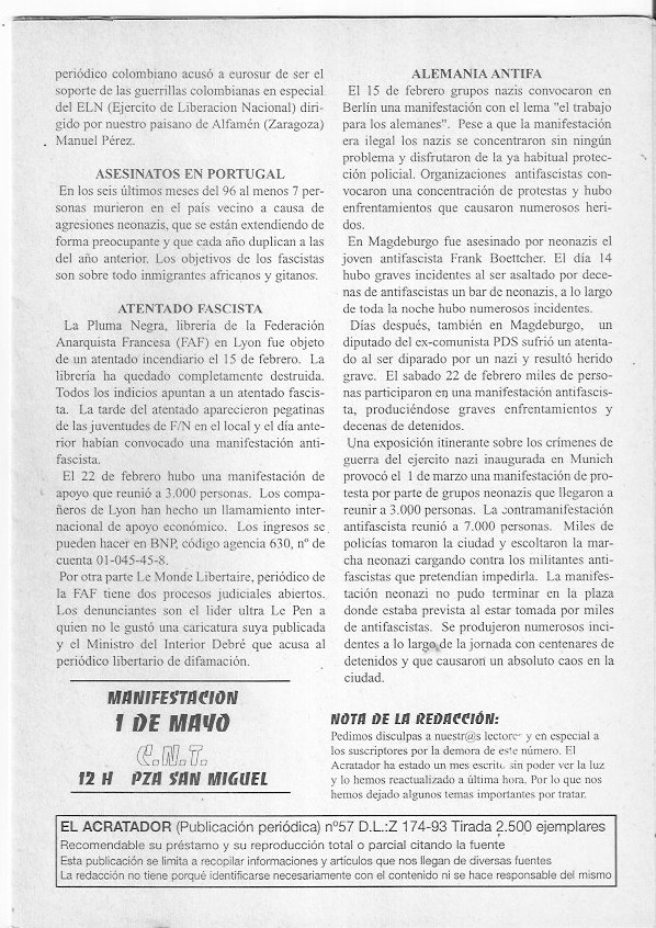 Página del fanzine