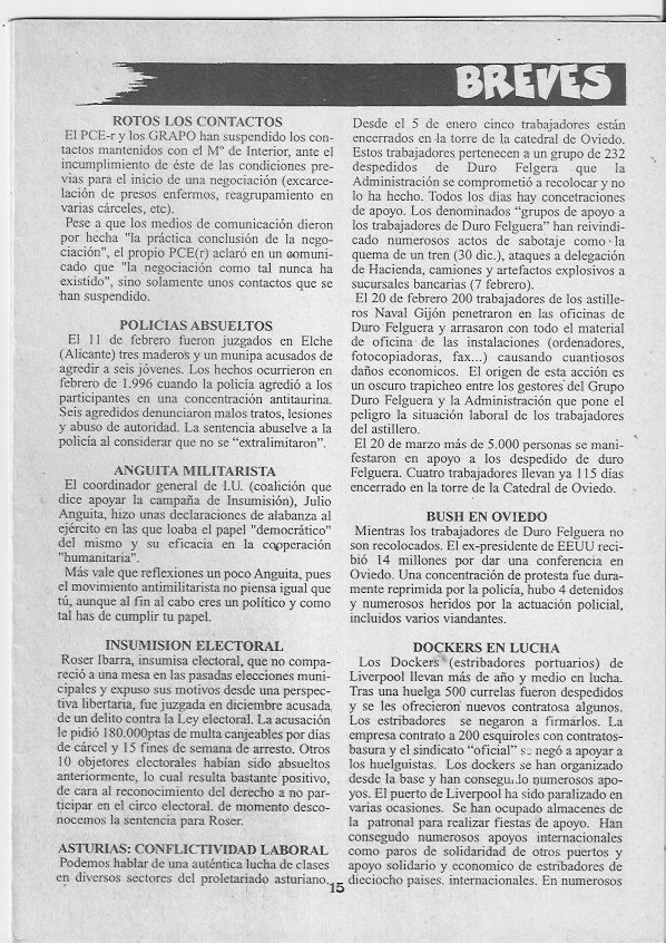 Página del fanzine