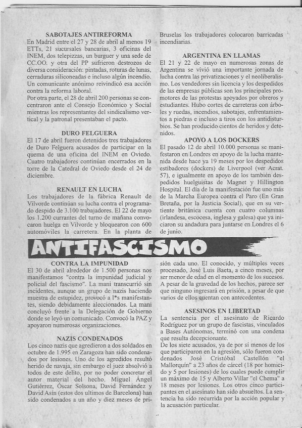 Página del fanzine