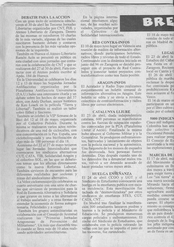 Página del fanzine