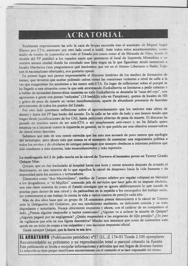 Página del fanzine