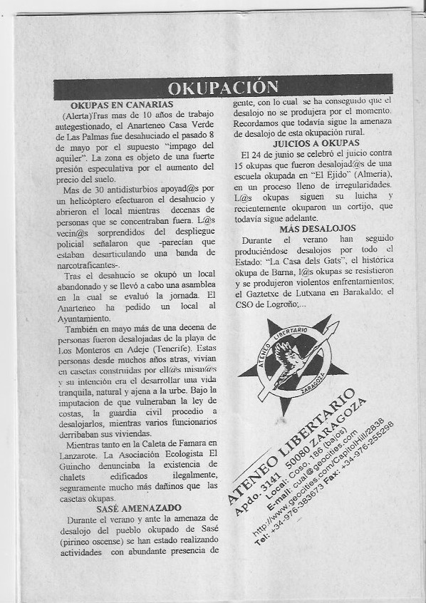 Página del fanzine