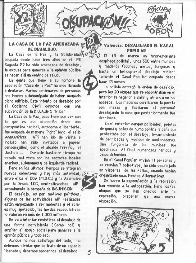 Página del fanzine