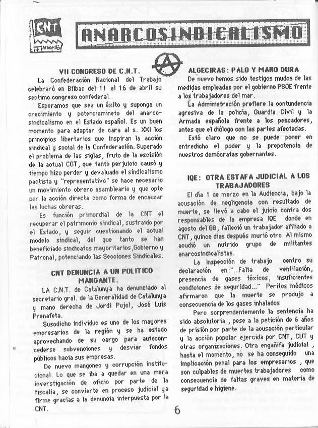 Página del fanzine