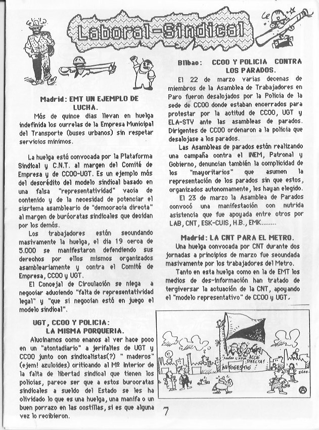 Página del fanzine