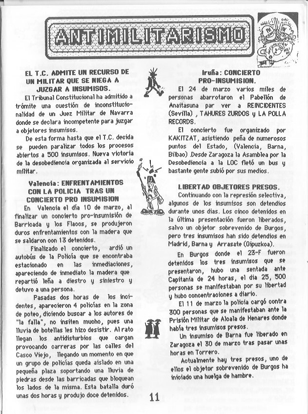 Página del fanzine