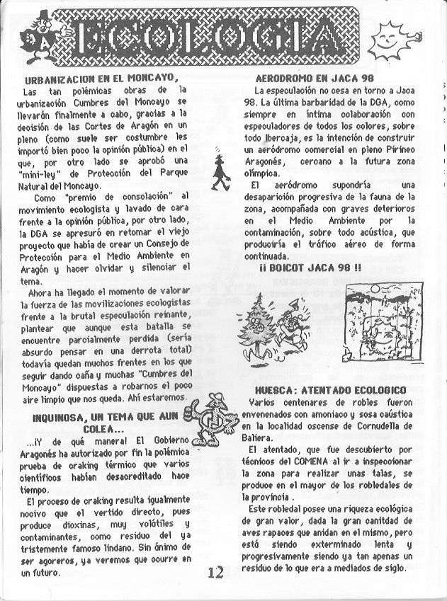 Página del fanzine