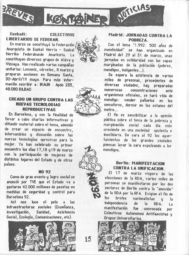 Página del fanzine