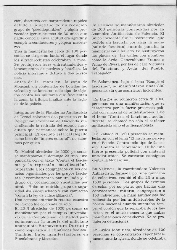 Página del fanzine