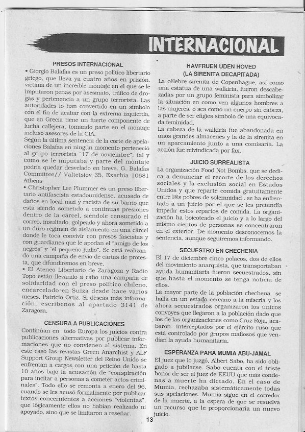 Página del fanzine