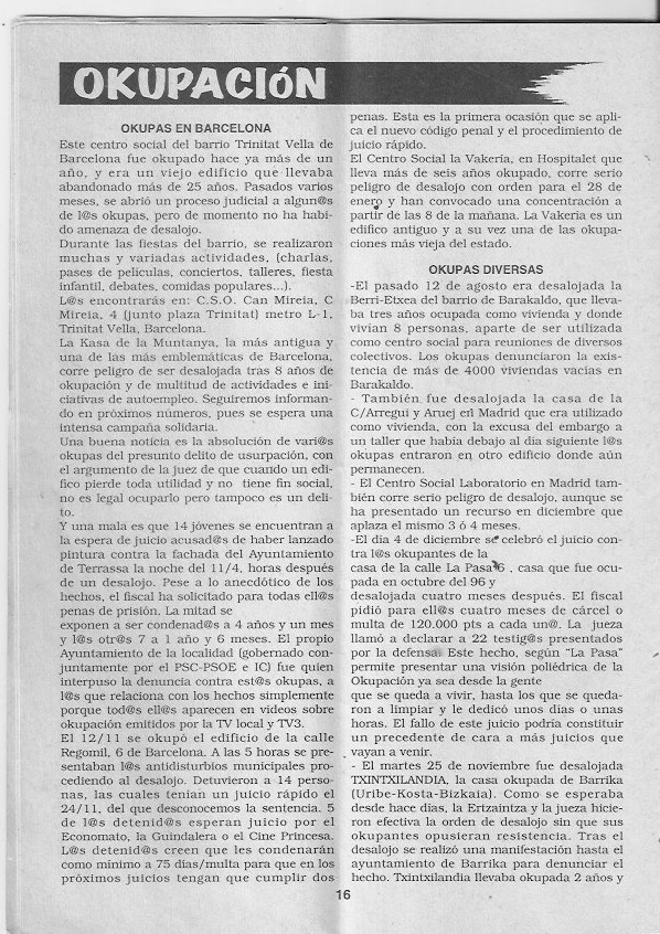 Página del fanzine