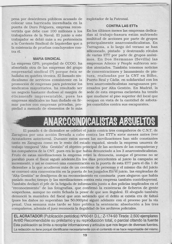 Página del fanzine