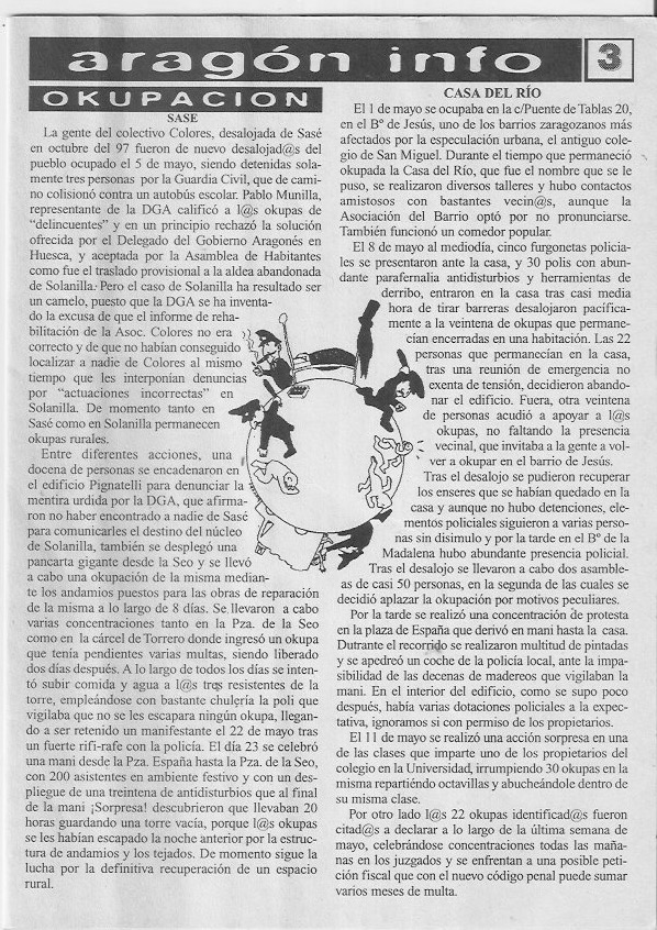 Página del fanzine