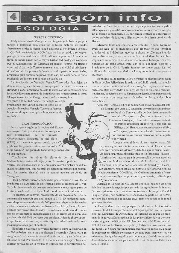 Página del fanzine