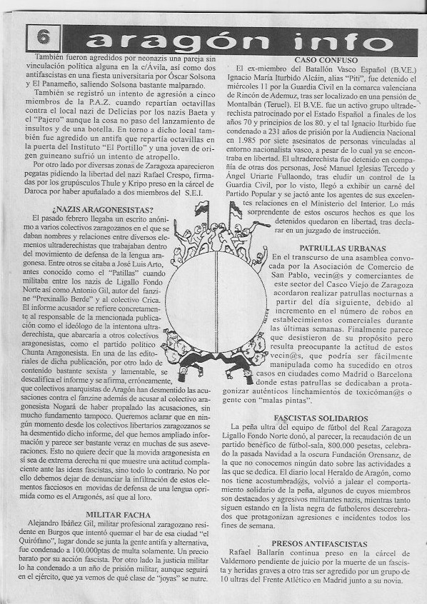 Página del fanzine