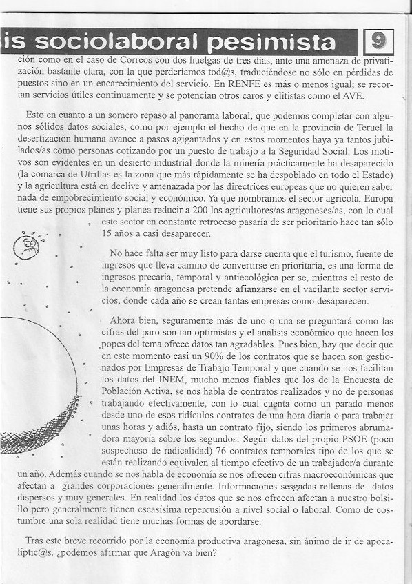 Página del fanzine