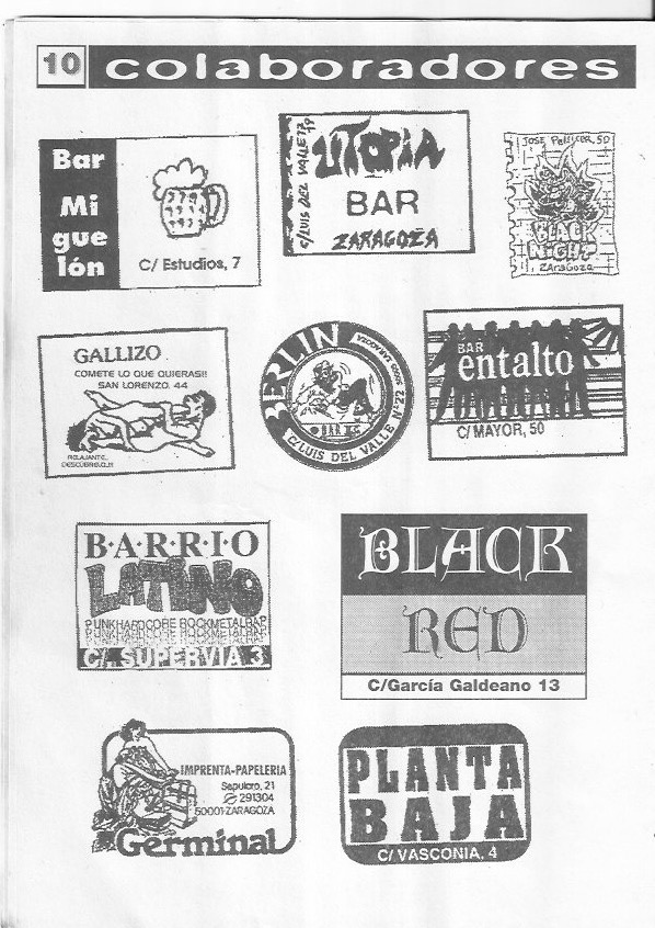 Página del fanzine