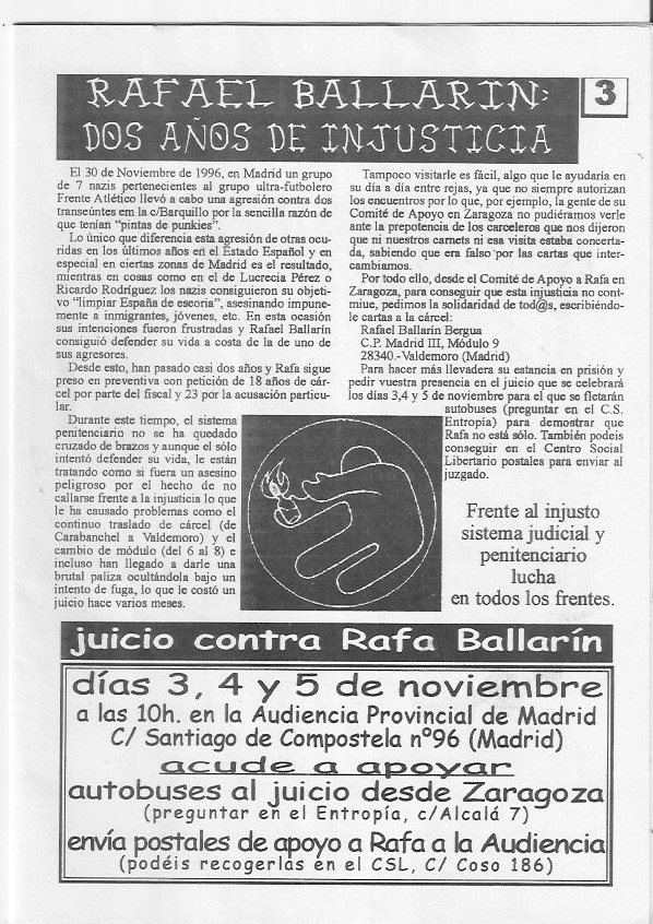 Página del fanzine