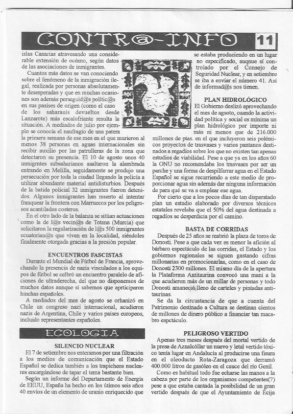 Página del fanzine