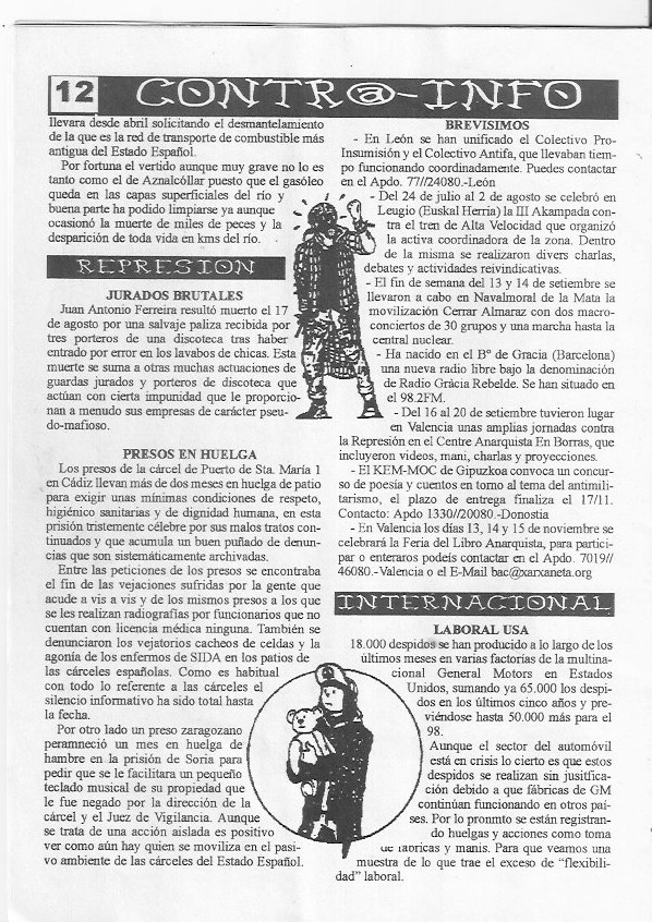 Página del fanzine
