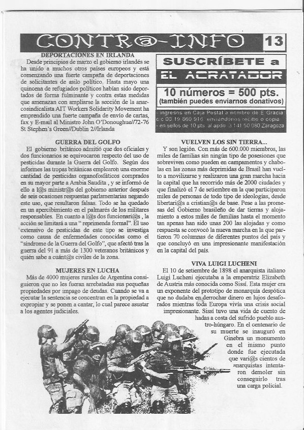 Página del fanzine