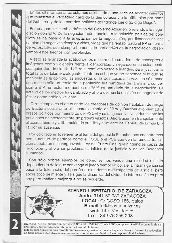 Página del fanzine