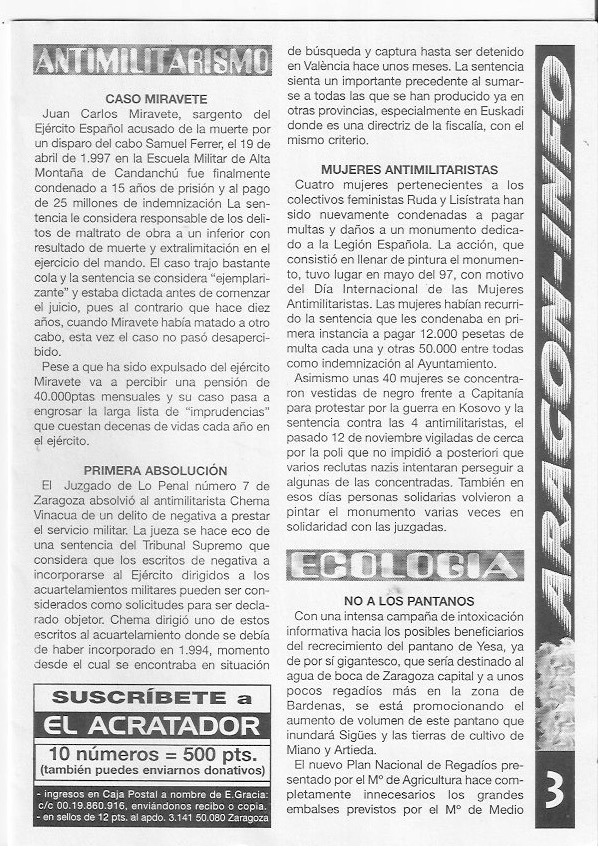 Página del fanzine
