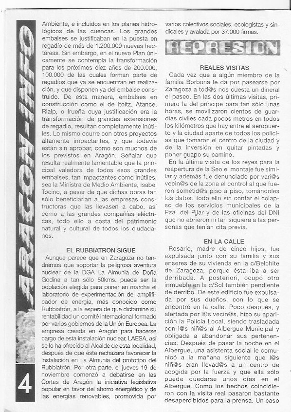 Página del fanzine