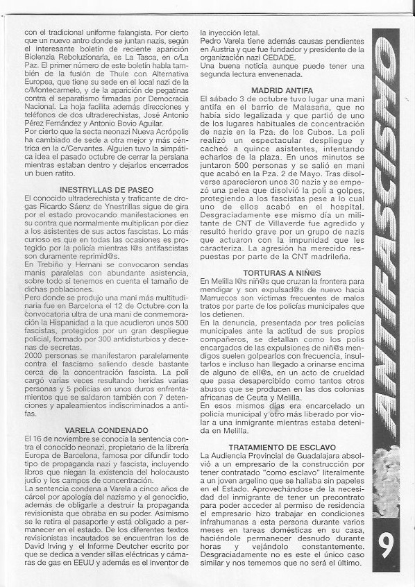 Página del fanzine
